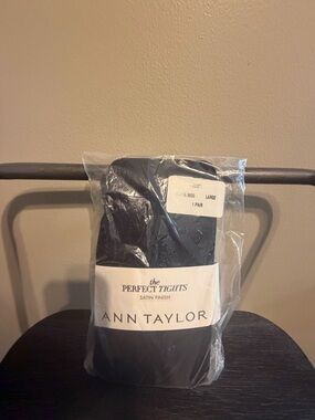 Ann Taylor Black Satin Finish Tights - The Perfect Tights